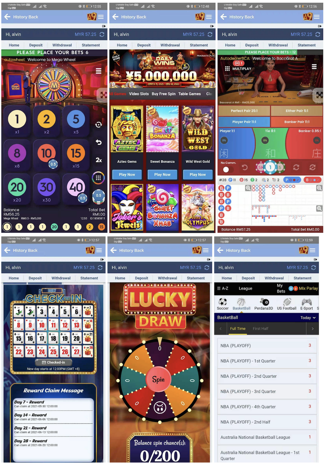 A9 A9Play game experiences slots live casino sports daily rewards lucky draw